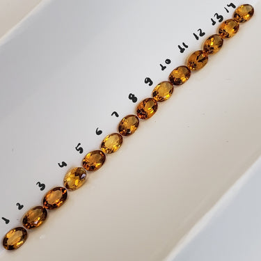 Natural AAA quality Oval Madeira Citrine Faceted 6x4mm each
